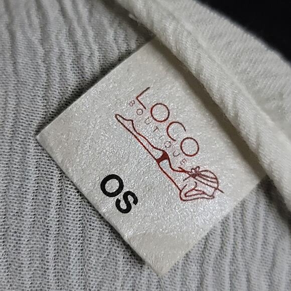 Loco Boutique Swimsuit Coverup Size Small, White - Picture 6 of 8